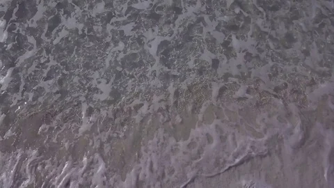 Waves on the beach aerial drone view Stock-Footage 83416912