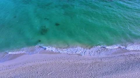 Waves on the beach as a background Stock Footage 231961398