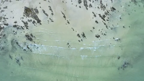 Waves on the beach as a background Stock Footage 231963443