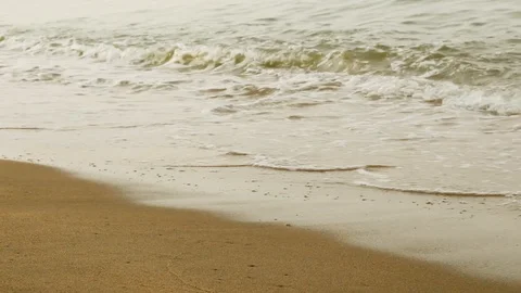 Waves on beach with beautiful. Stock Footage 90002708