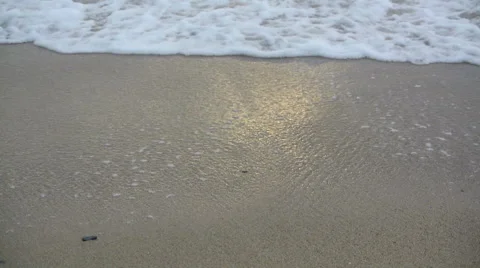 Waves at the beach close-up Video stock 48362464