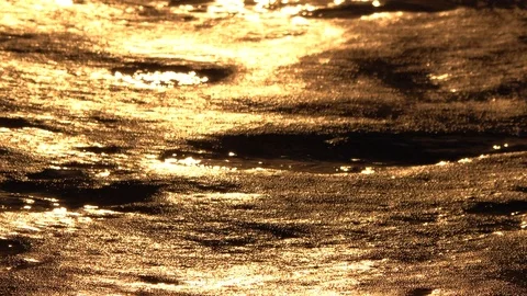 Waves on the beach at dawn in liguria in the Gulf of Genoa Stock Footage 100611287