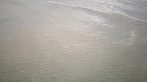 Waves On The Beach At Dusk. Stock Footage 99821106