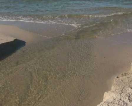 Waves in beach   Stock Footage 560359