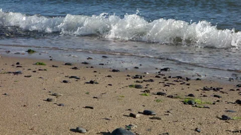 Waves at the beach Video stock 25036689