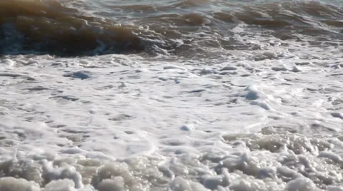 Waves on the beach. Stock Footage 37163621