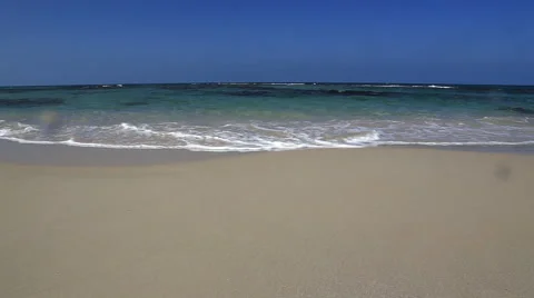 Waves On The Beach Stock Footage 42474573
