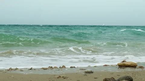 Waves on the beach Stock Footage 44991267