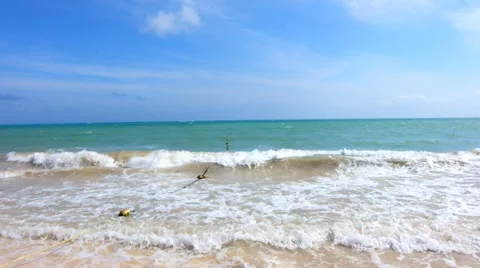 Waves at the beach Stock Footage 45878185