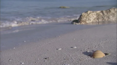 Waves on the beach. Stock Footage 46869033