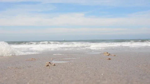 Waves at the beach Stock Footage 50426210