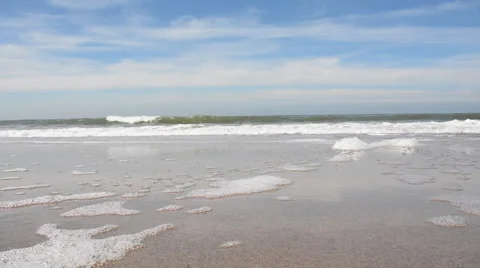 Waves at the beach Stock Footage 50426866
