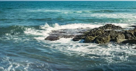 Waves on The Beach 動画素材 54395667