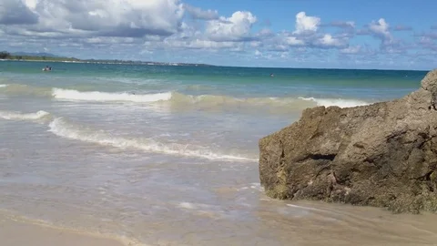 Waves on the beach Stock Footage 72509850