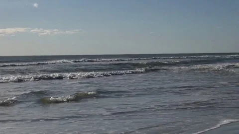 Waves on the beach Stock Footage 74313066