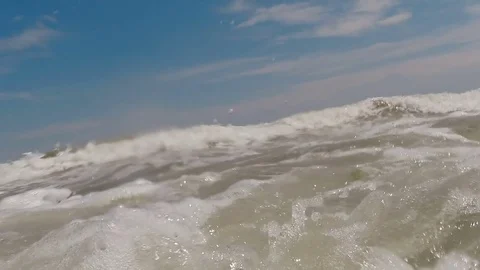 Waves on the beach Stock-Footage 79074445