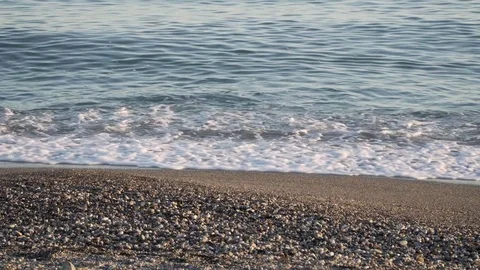 Waves on the beach Stock Footage 82482401