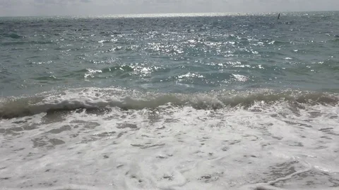 Waves on the Beach Video stock 83972045
