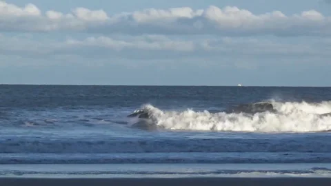 Waves on the beach Stock Footage 89098540