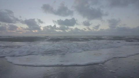 Waves on the Beach Stock Footage 89592689