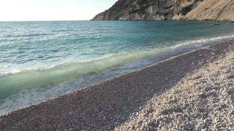 Waves on the beach Video stock 92257253