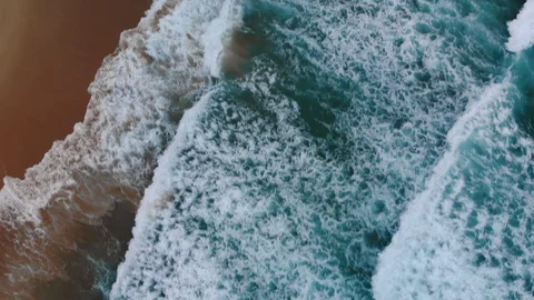 Waves of the beach Stock Footage 96124628