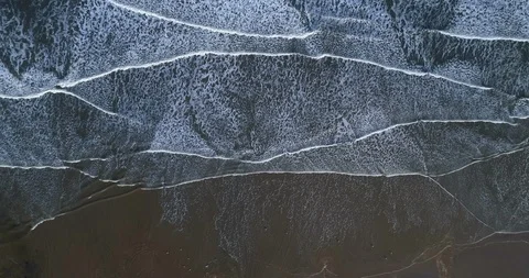 Waves on beach Stock Footage 99065797