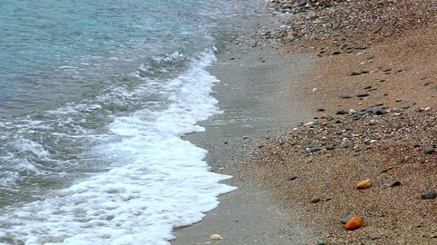 Waves on the beach. Video stock 109165562