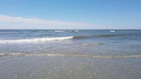 Waves on beach Video stock 110703456