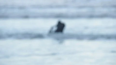 The waves on the beach Stock Footage 127218164