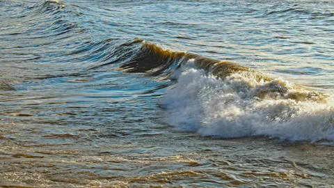 Waves at the Beach Stock Footage 142808554