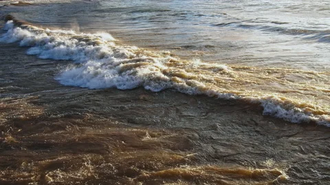 Waves at the Beach Stock Footage 142845538