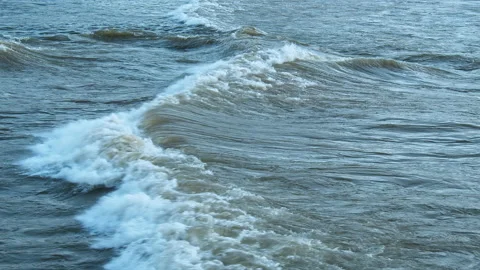 Waves at the Beach Stock Footage 142856995