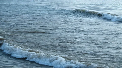 Waves at the Beach Stock Footage 142865896