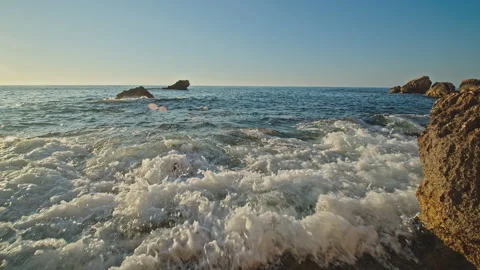 Waves at the Beach Stock Footage 144415386