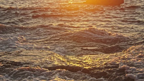 Waves at the Beach Stock Footage 144417089