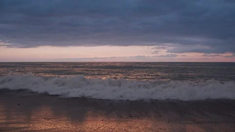 Waves at the Beach Stock Footage 144487660