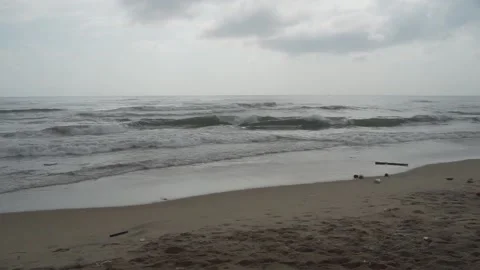 The waves on the beach Video stock 144962016