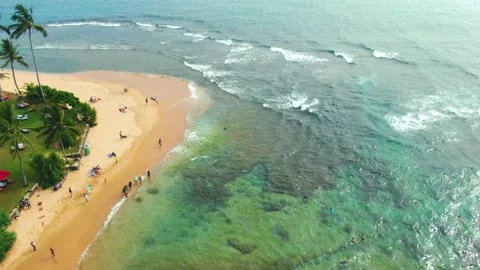 Waves on the beach Stock Footage 146323769