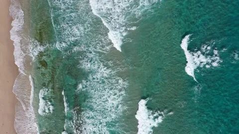 Waves on beach Stock Footage 147515201