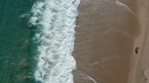 Waves on beach Stock Footage 147515269