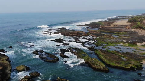 Waves on the beach Stock Footage 147959479