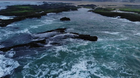Waves on the beach Stock Footage 147959558