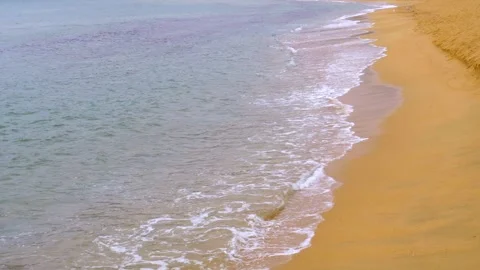 Waves on beach Stock Footage 150855994