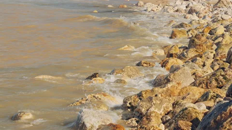 Waves at the Beach Stock Footage 153031997