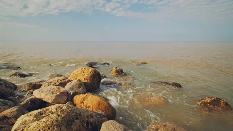 Waves at the Beach Stock Footage 153034745