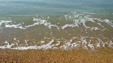 Waves on beach Stock Footage 166226222
