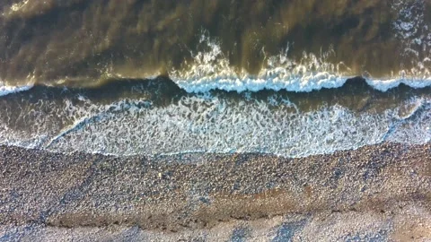 Waves on Beach Stock Footage 205920647