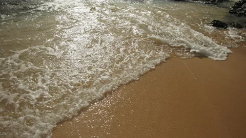 Waves on Beach Stock Footage 209384610