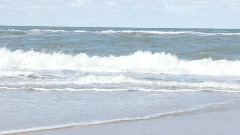 Waves at the beach  Stock Footage 221359688
